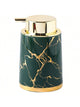 Distributeur Savon Céramique Marbre Luxe Vert - 400ml