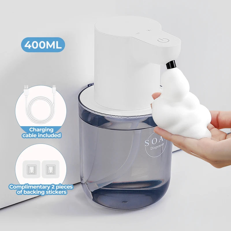 Distributeur Mural Automatique Mousse 500ml Blanc - P6