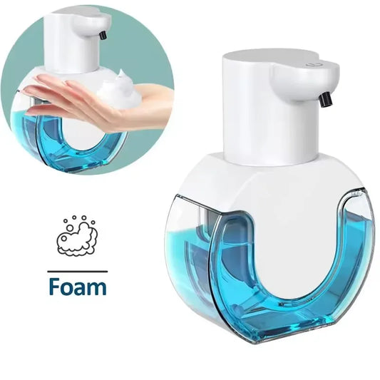 Distributeur Savon Automatique 420ml Blanc - Mousse - Usage Intensif
