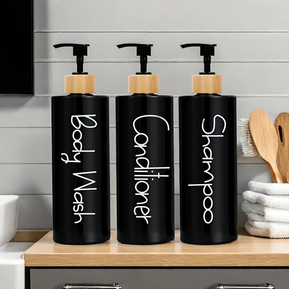 Lot de 3 distributeurs de savon pour salle de bain