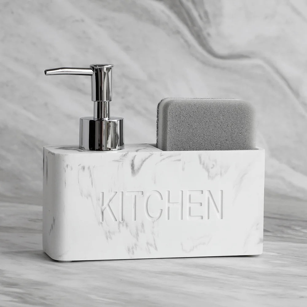 Set Distributeur Savon Cuisine Pierre Noir