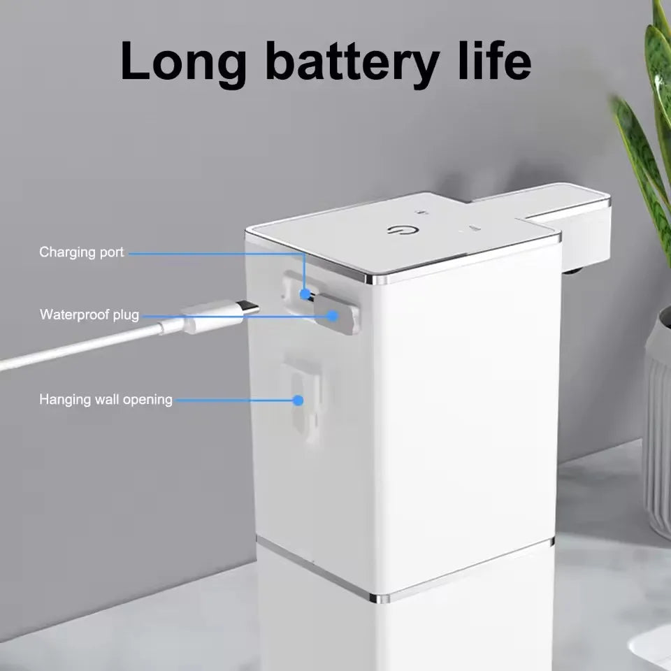Distributeur Mural de Savon Intelligent Noir - Mousse
