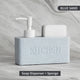 Set Distributeur Savon Cuisine Pierre Bleu Sable