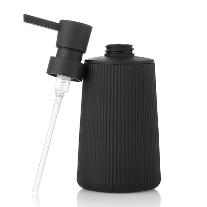 Distributeur Savon Rayé Mat Noir - 250ml