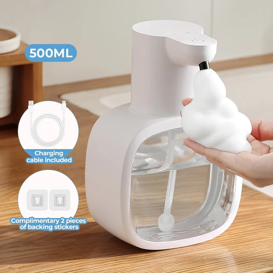 Distributeur Mural Automatique Mousse 500ml Blanc - P4D