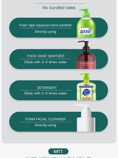 Distributeur électrique de savon double tête sans contact pour lavage des mains