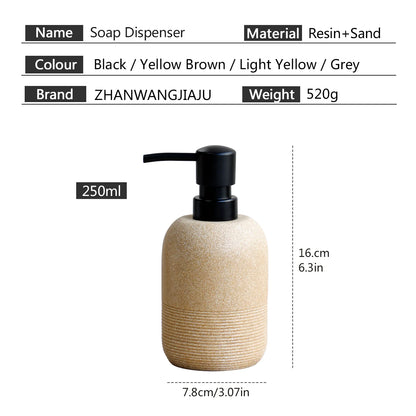 Distributeur Savon Rechargeable Jaune Clair - Cuisine Salle de Bain Douche