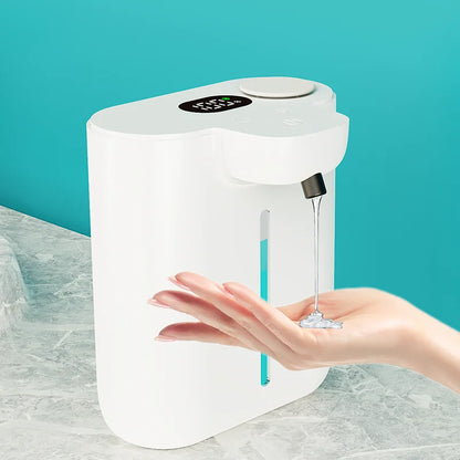 Distributeur Savon Automatique 500ml Blanc - Gel - Écran LED