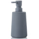 Distributeur Savon Rayé Mat Gris Clair - 250ml