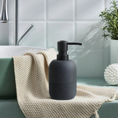 Distributeur Savon Rechargeable Noir - Cuisine Salle de Bain Douche