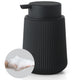 Distributeur Savon Mousse Noir Mat Rayé Noir - 320ml
