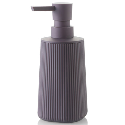 Distributeur Savon Rayé Mat Blanc - 250ml