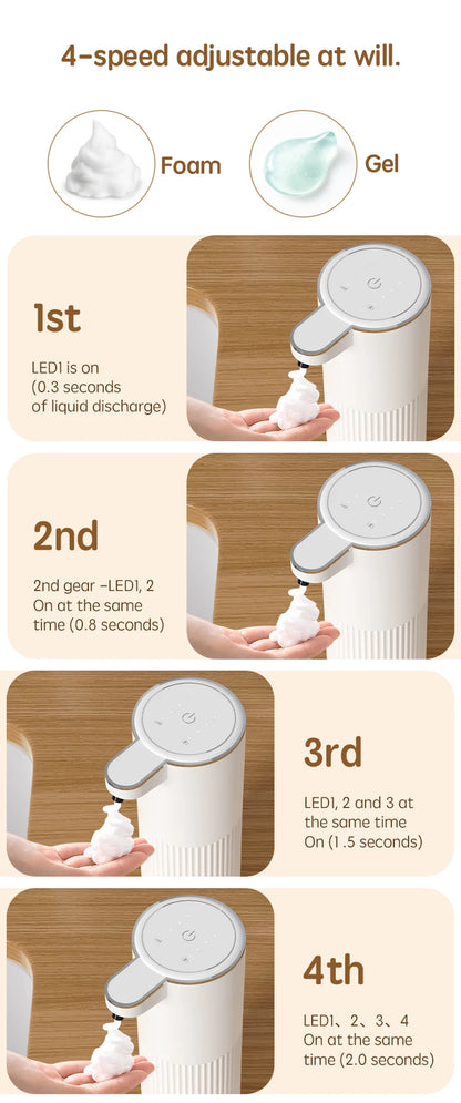 Distributeur de savon sans contact rechargeable pour cuisine et salle de bain