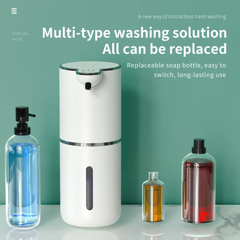 Distributeur Savon Automatique 380ml Blanc - Mousse